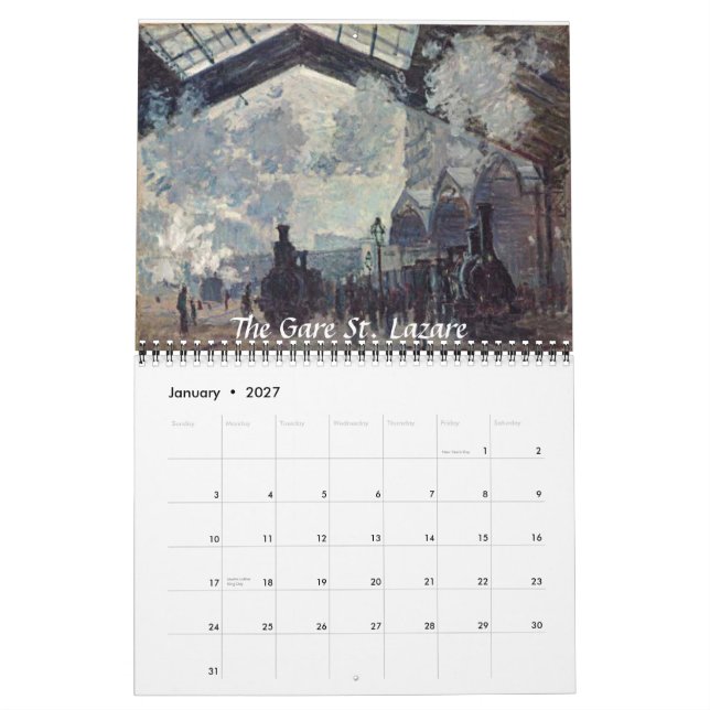 Calendario Monet 2011 (Jan 2027)