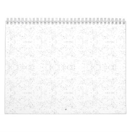 Calendario Monochrome Floral Pattern – Elegant Seamless Art