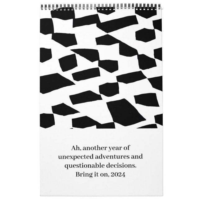 Calendario monocromo sarcástico (Tapa)