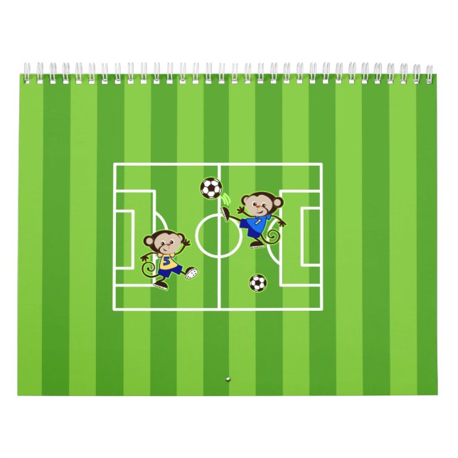 Calendario Monos de fútbol (Tapa)