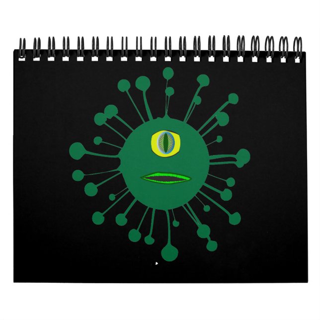 Calendario Monstruo viral de un solo ojo (Tapa)
