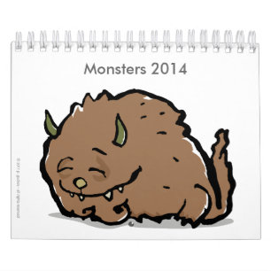 Calendario monstruos 2014 (personalizable)