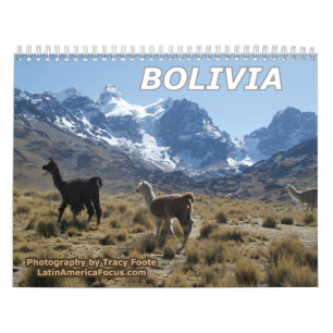 Calendario Montaña de nieve de Bolivia