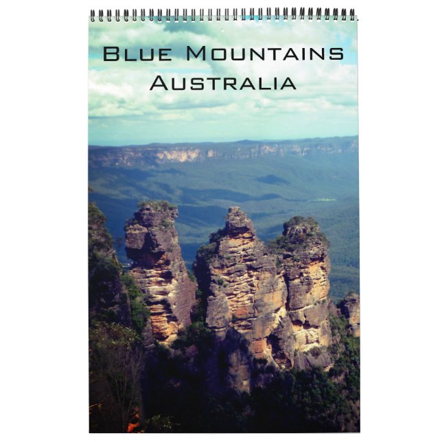 Calendario montañas azules australia (Tapa)