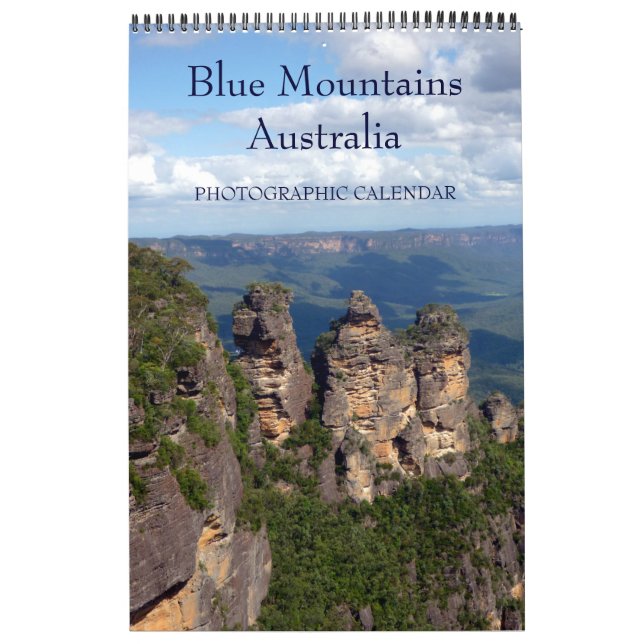 Calendario montañas azules australia (Tapa)
