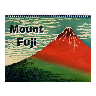 Calendario Monte Fuji de 12 meses