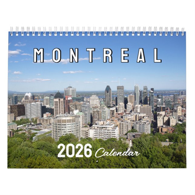 Calendario Montreal Scenic Photography (Tapa)