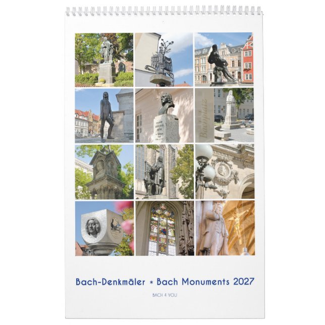 Calendario Monumento a Johann Sebastian Bach, (Tapa)