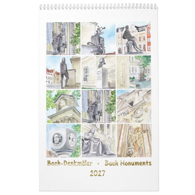 Calendario Monumentos de Johann Sebastian Bach 2027, Un Compo (Tapa)