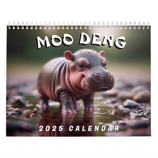 Calendario Moo Deng (Tapa)
