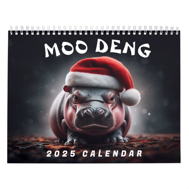 Calendario Moo Deng 2025 (Tapa)