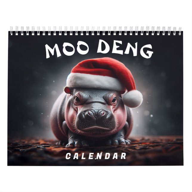 Calendario Moo Deng 2025 (Tapa)