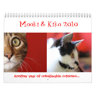 Calendario Mooki y Kiko 2010