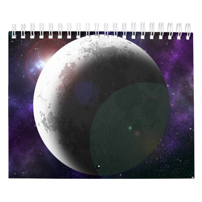 Calendario Moon and space (Tapa)