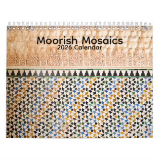 Calendario Moorish Mosaics 2026 Calendar