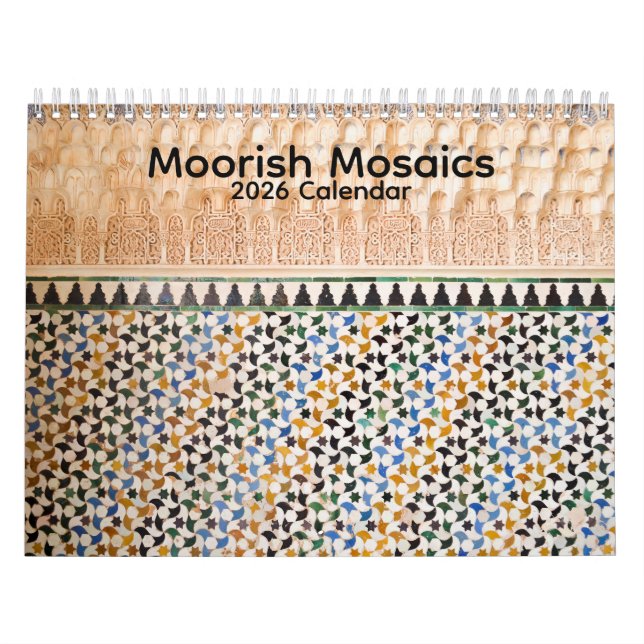Calendario Moorish Mosaics 2026 Calendar (Tapa)