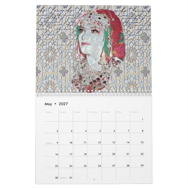 Calendario Moroccan Amazigh Beauty Calendrier (May 2027)