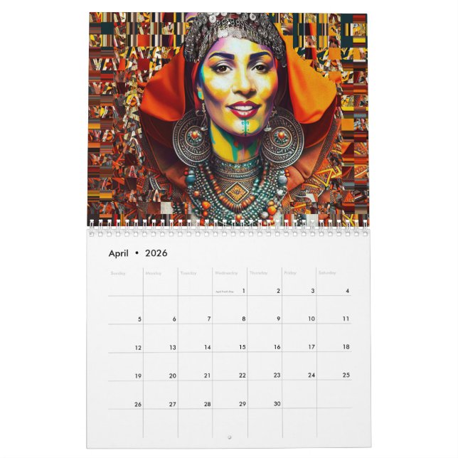 Calendario Moroccan Amazigh Beauty Calendrier (Apr 2026)
