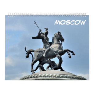Calendario Moscú, Rusia, 12 meses