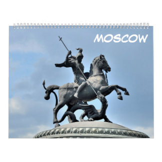 Calendario Moscú, Rusia, 12 meses