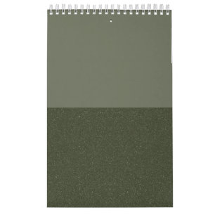 Calendario Moss Green Duo-Tone Wall Calendar