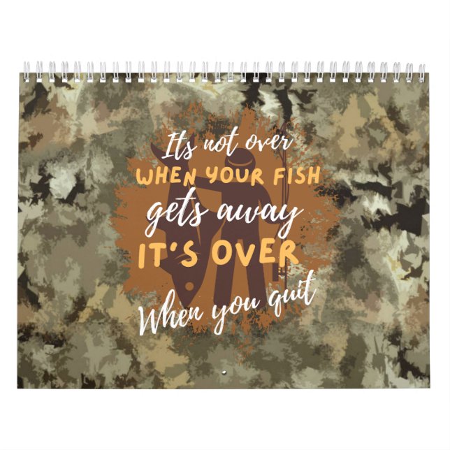 Calendario Motivación de pesca | No ha terminado (Tapa)