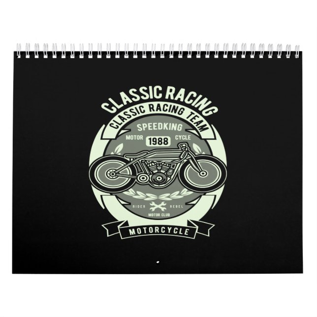 Calendario motocicleta clásica (Tapa)