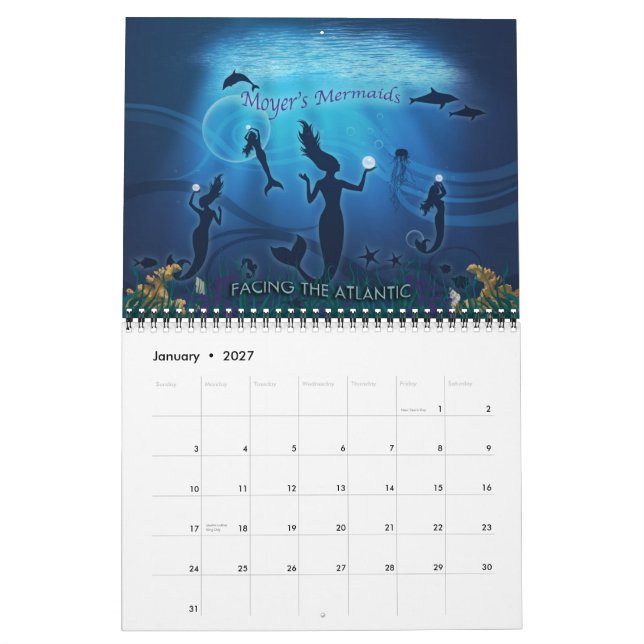 Calendario Moyer's Mermaids Calender 2012 (Jan 2027)