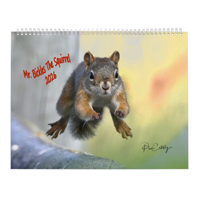 Calendario Mr. Bickles The Squirrel 2026 calendar large  (Tapa)