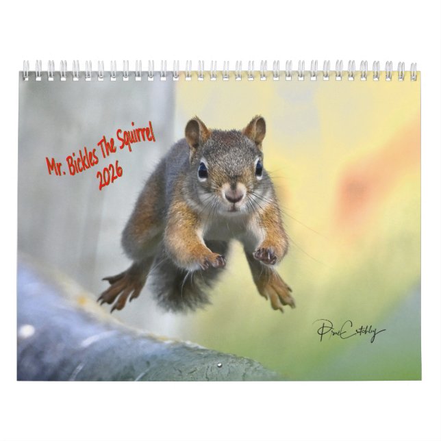 Calendario Mr. Bickles The Squirrel - medium calendar two pag (Tapa)