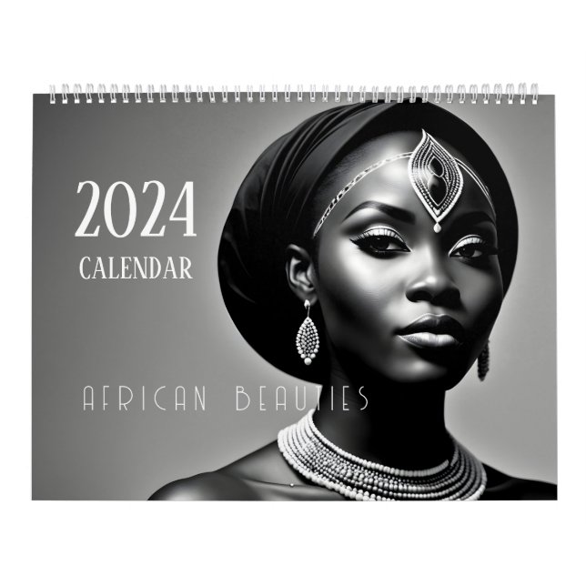 Calendario Mujer hermosa africana (Tapa)