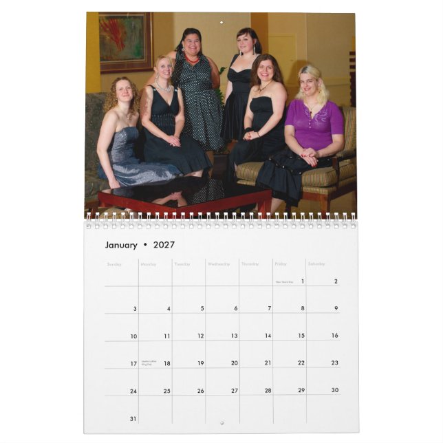 Calendario Mujeres 2010 del PHP (normales) (Jan 2027)
