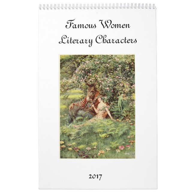 Calendario Mujeres famosas de la literatura (Tapa)