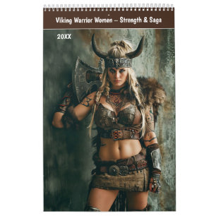 Calendario Mujeres guerreras vikingas: fuerza y saga