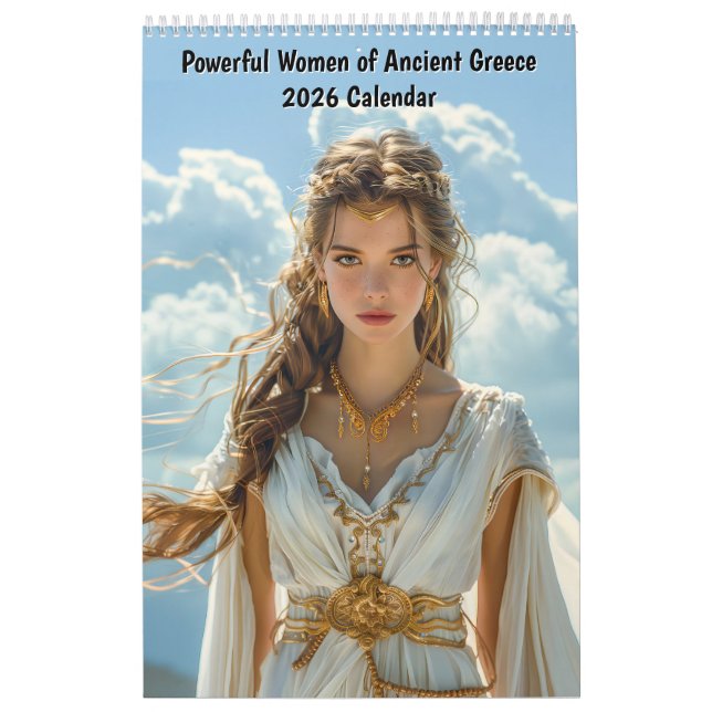 Calendario Mujeres Poderosas de la Antigua Grecia – Calendari (Tapa)