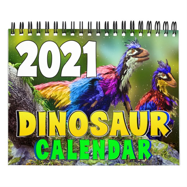 CALENDARIO MUNDIAL DE DINOSAUR 2021: Imprimir cale (Tapa)