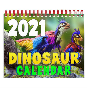 CALENDARIO MUNDIAL DE DINOSAUR 2021: Imprimir cale
