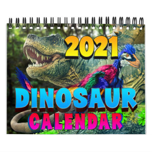 CALENDARIO MUNDIAL DINOSAURIO 2021: Calendario par