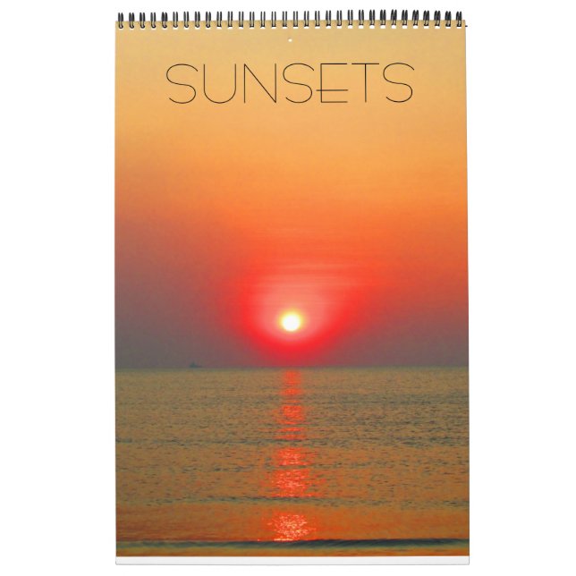 Calendario mundo al atardecer (Tapa)