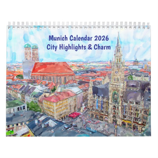 Calendario Munich Calendar 2026 – City Highlights & Charm (Tapa)