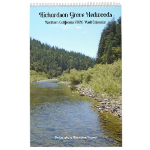 Calendario mural 2026 Richardson Grove - Hoja senc