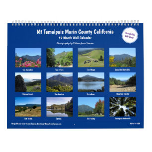 Calendario mural 2027 Monte Tamalpais Condado de M