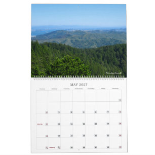 Calendario mural 2027 Mt Tamalpais California