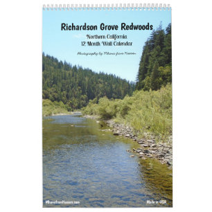Calendario mural 2027 - Richardson Grove Californi