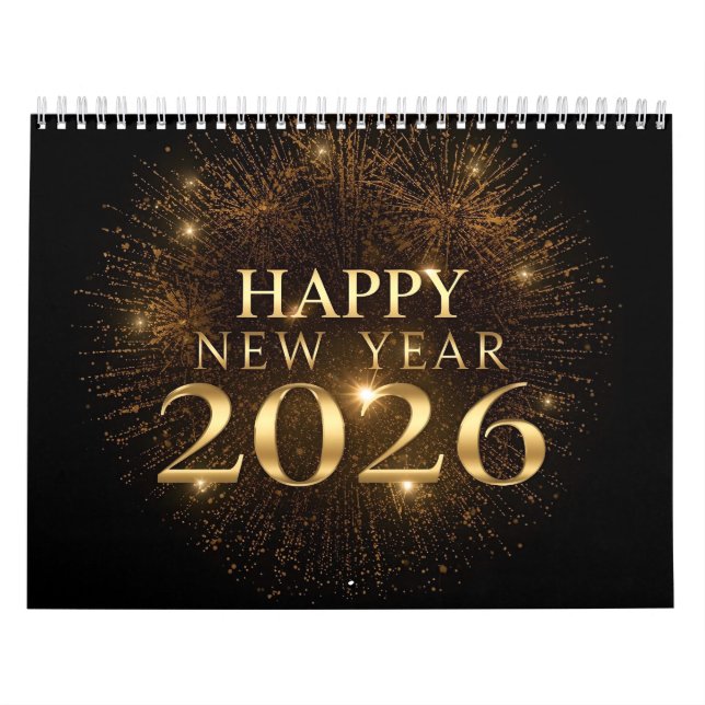 calendario mural año nuevo moderno 2026 (Tapa)