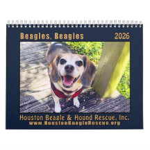 Calendario mural Beagles Beagles 2026