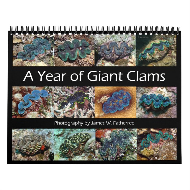 Calendario mural de almejas gigantes 1 de James W. (Tapa)