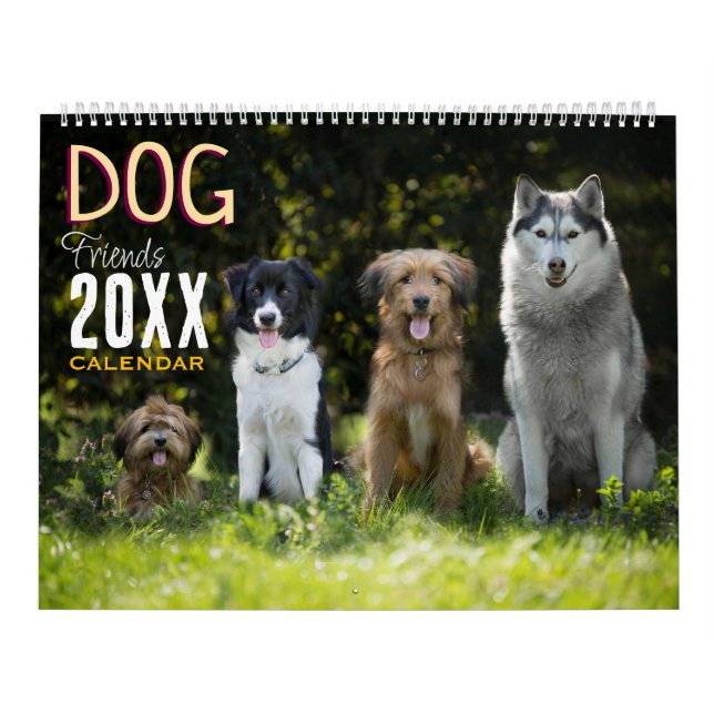 Calendario mural de amigos perros 2027 Animales (Tapa)