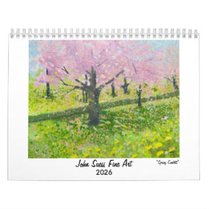 Calendario mural de arte fino John Suess 2026