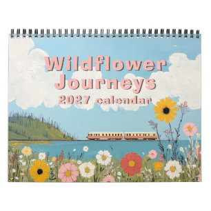 Calendario mural de arte popular Wildflower Journe